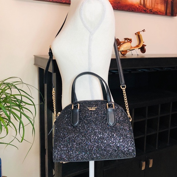 Kate Spade Mini Reiley Glitter Satchel Wallet Set - Picture 7 of 8